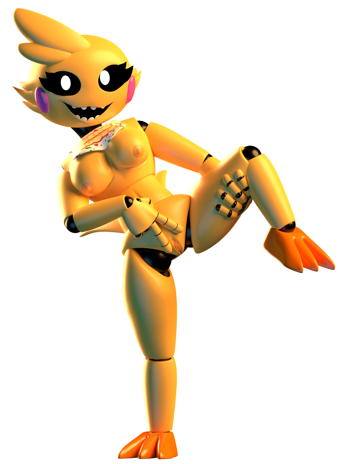 Modelo 3D desnudo de esa chica