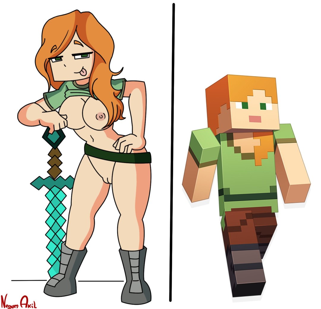 Hentai Steve y Alex Main