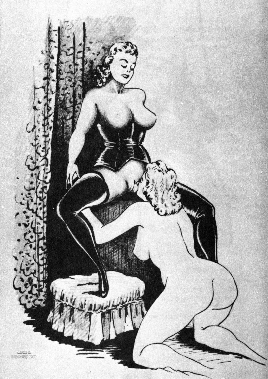 Lesbiana retro erótica