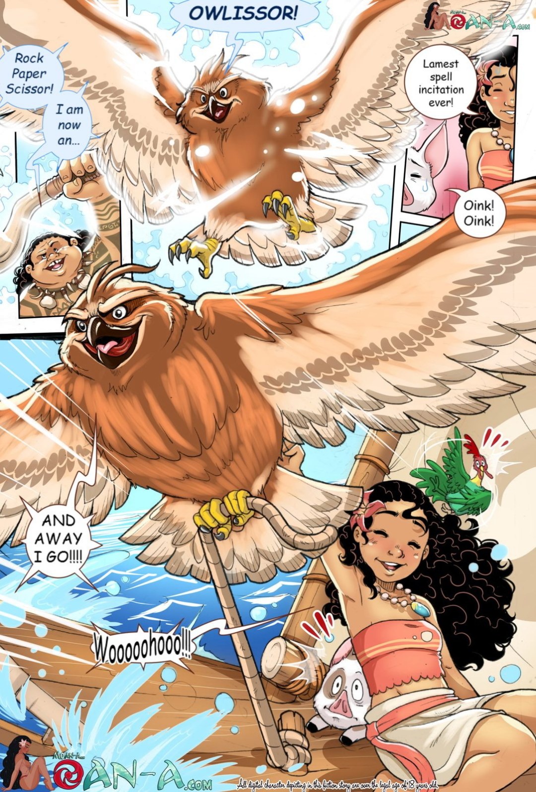 Serie Mongrítica Hentai Moana