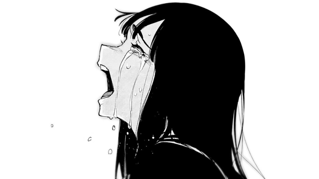 El anime llora bajo la lluvia