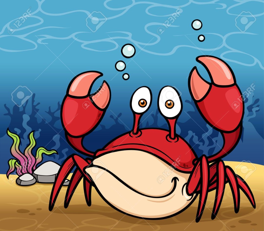 Krasbik en la caricatura del mar