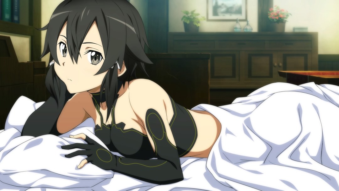 Asuna Yuki en la cama