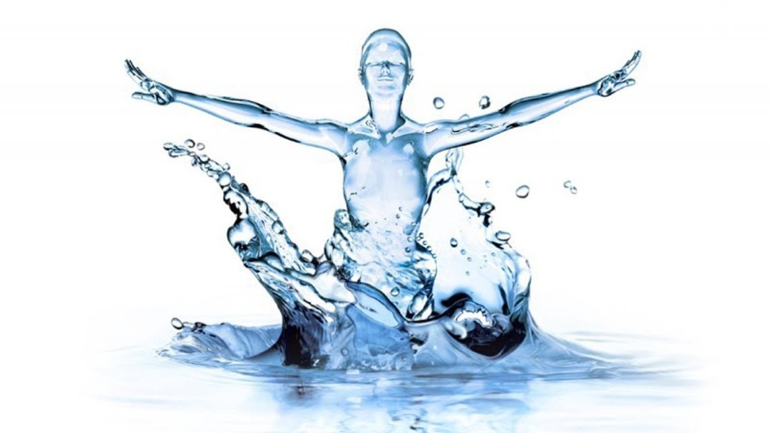 Una oleada de agua