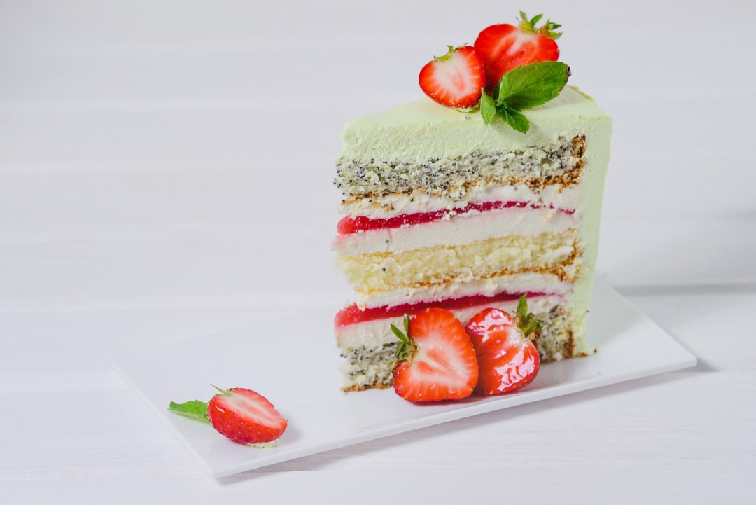 Pastel de mussio fresa mohito