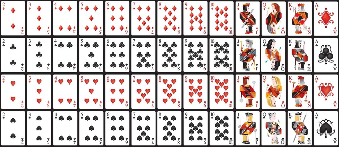 Un mazo de 52 cartas en el holdema
