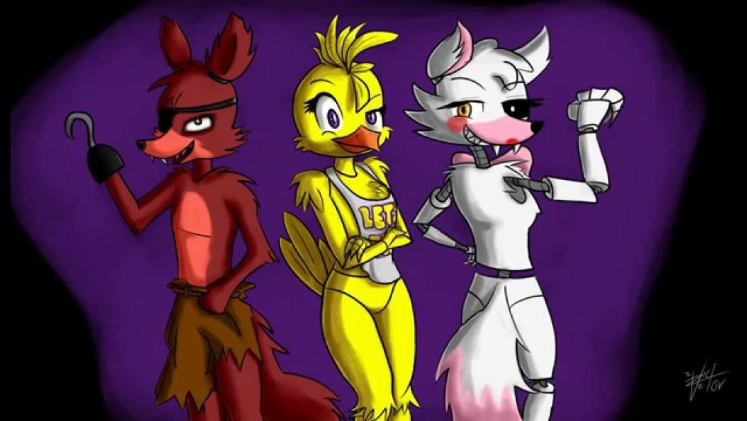 Fnaf mangle y foxy y chika