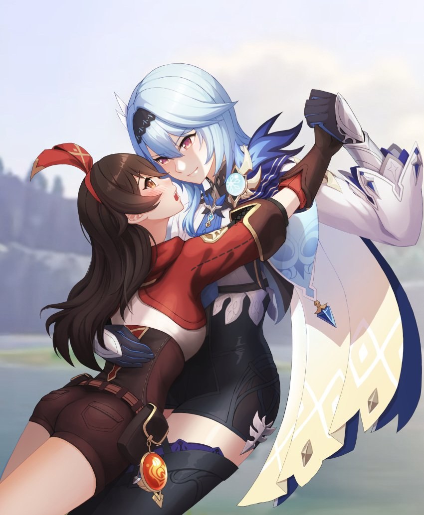 Eola y Amber Genshin