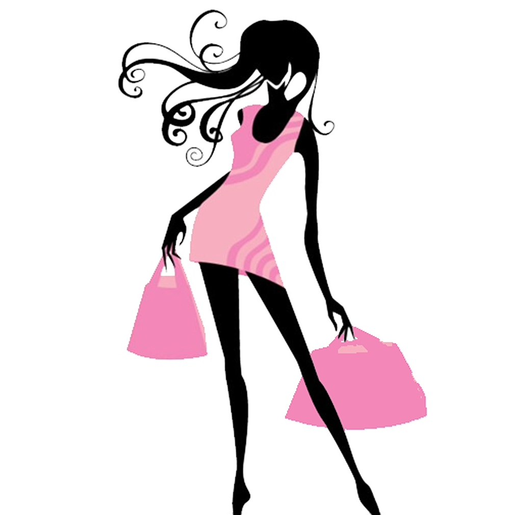 Silueta de ropa para mujeres