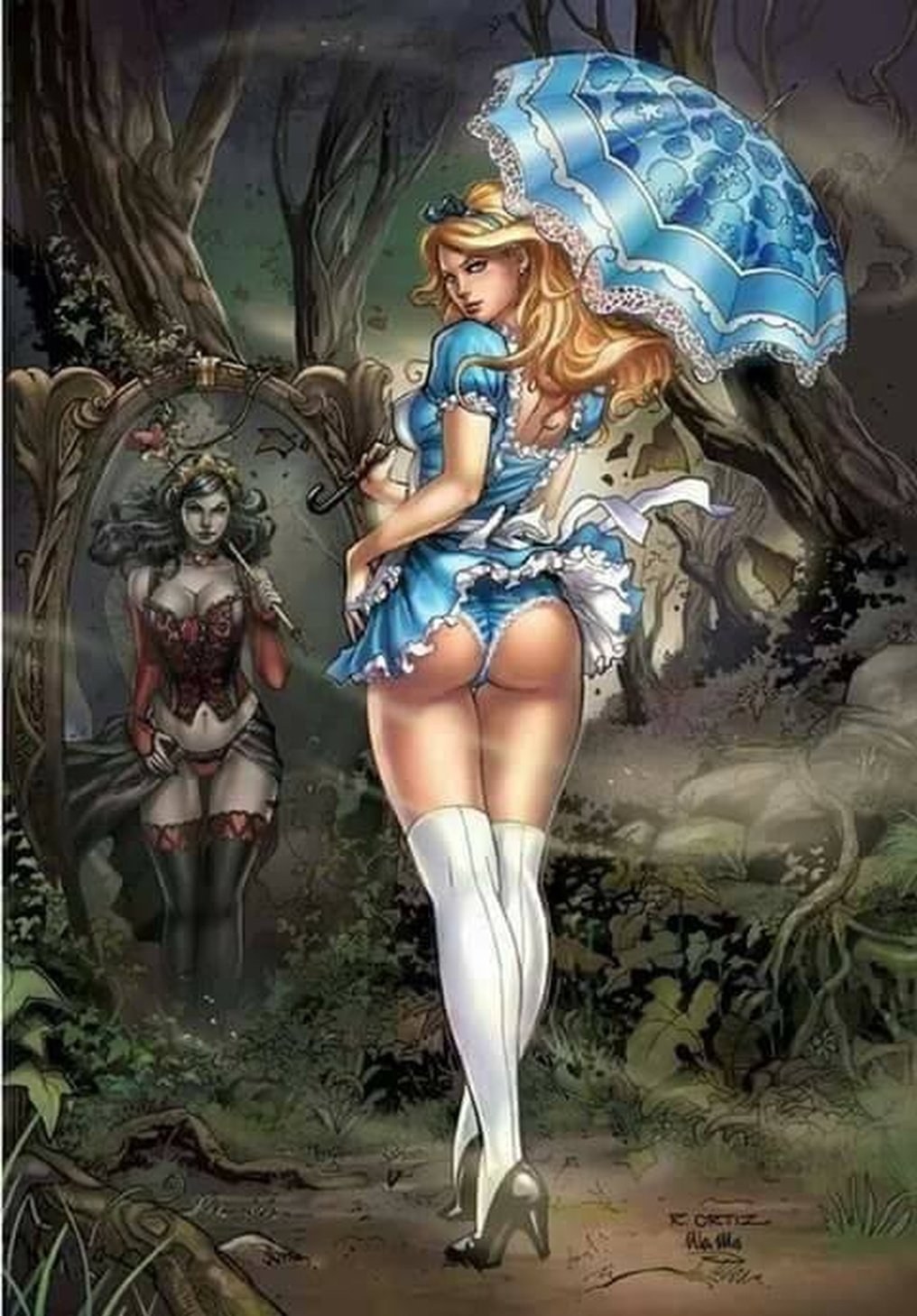 Scott Campbell Alice en el país de las maravillas