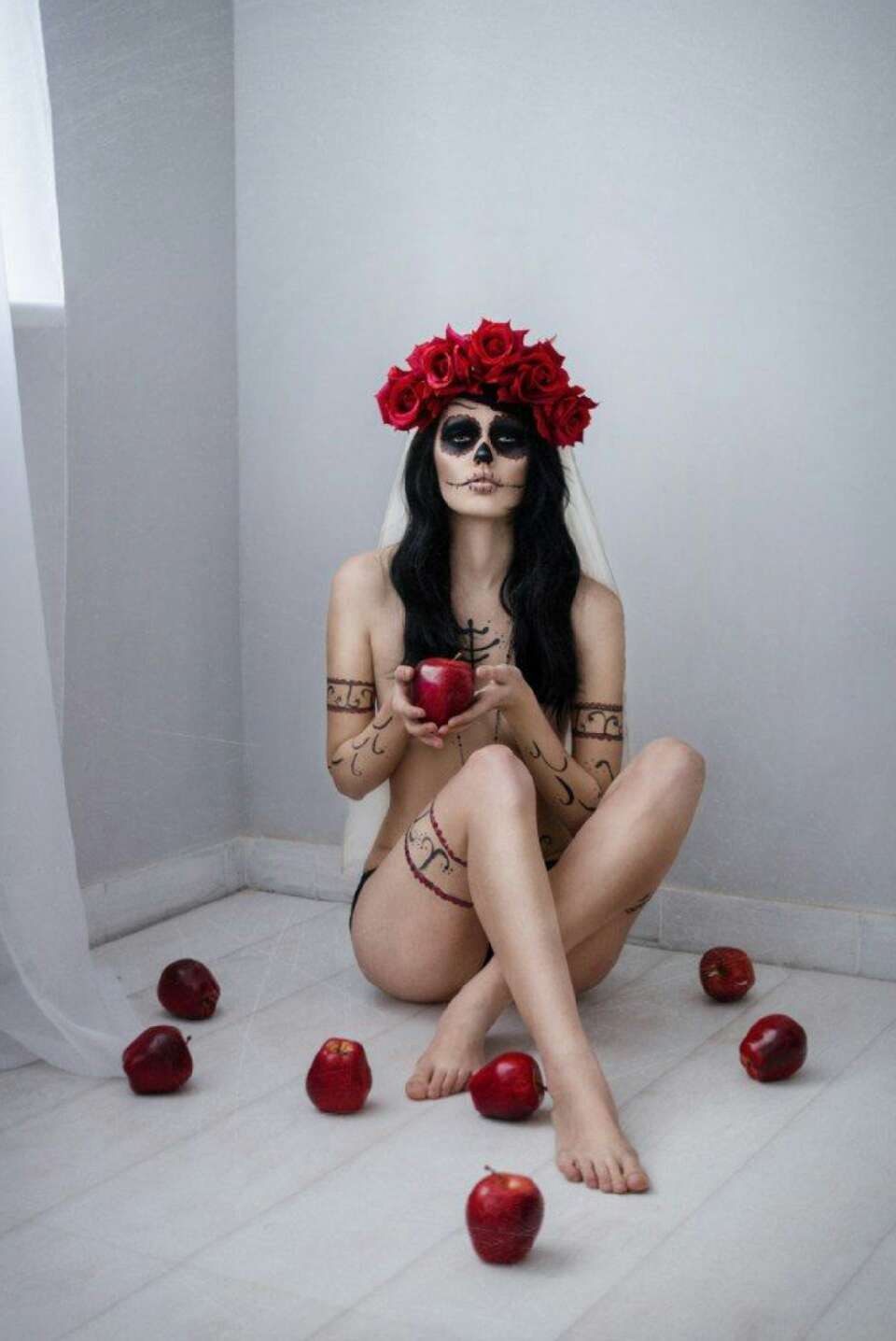 Disparo desnudo para Halloween