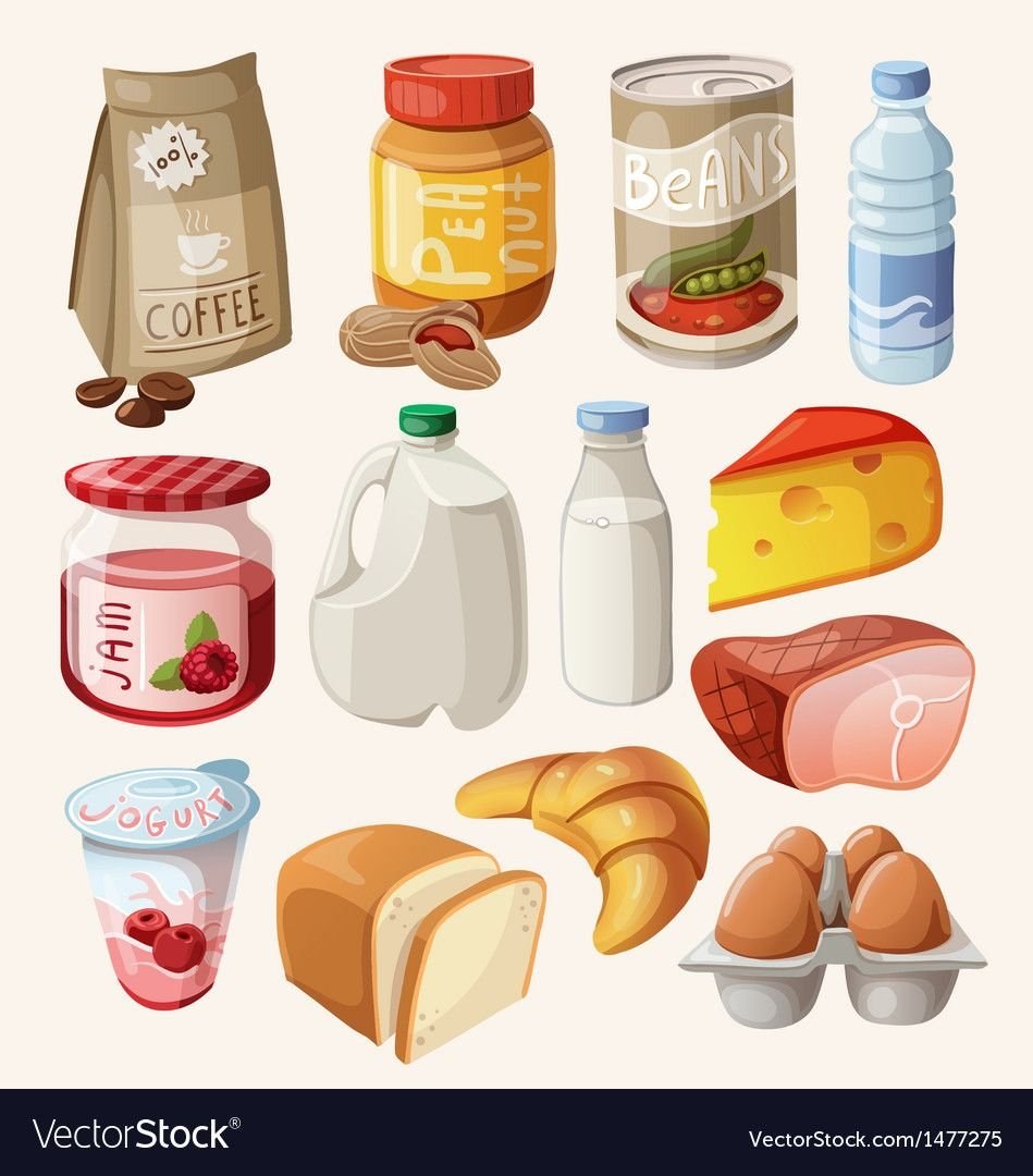 Comida de dibujos animados