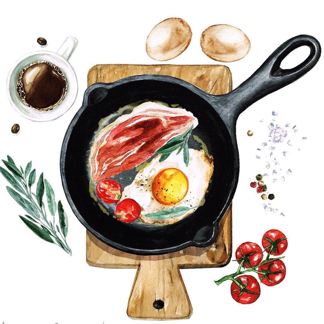 Acuarela para el desayuno