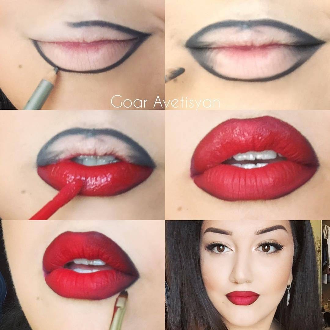 Labios marrones