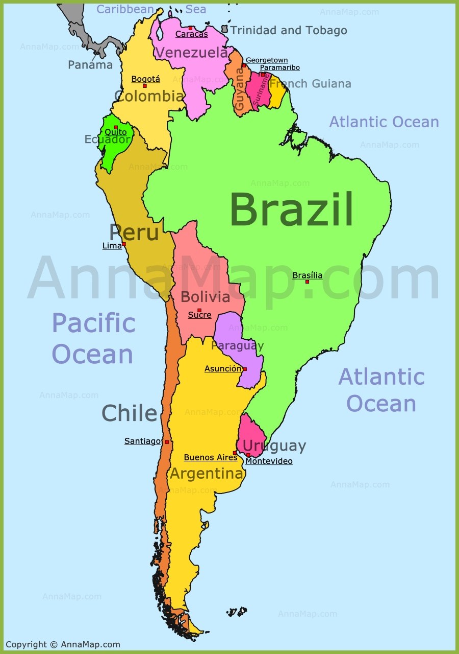 América Latina en el mapa del mundo