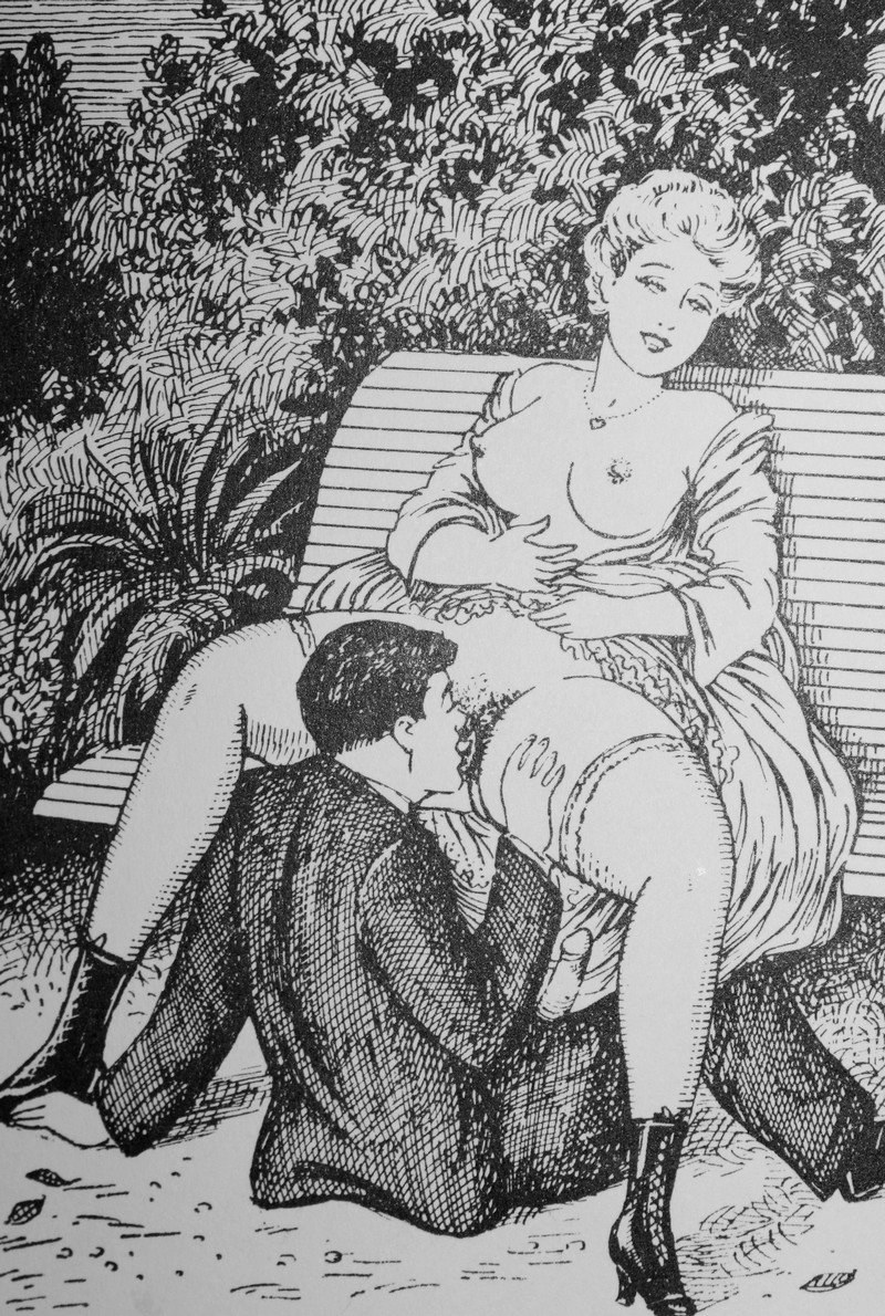 Caricatura cunnilingus