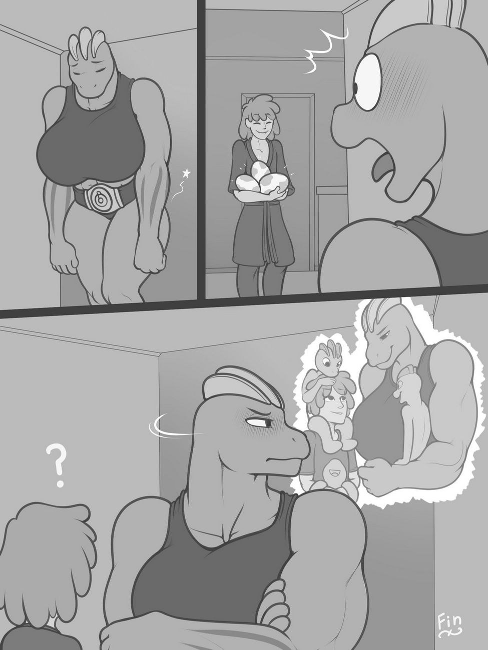 Hentai cómico interracial