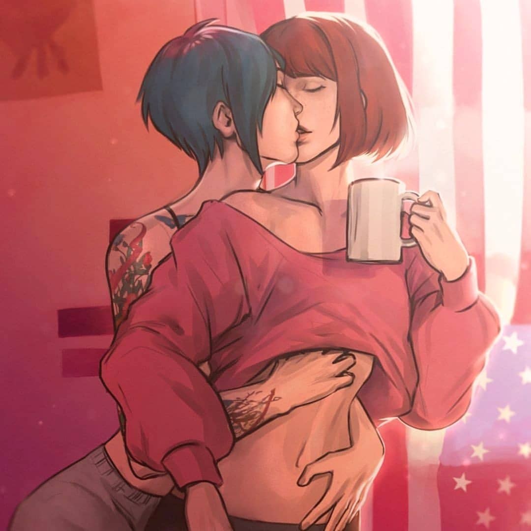 La vida es extraña Chloe y Max Art
