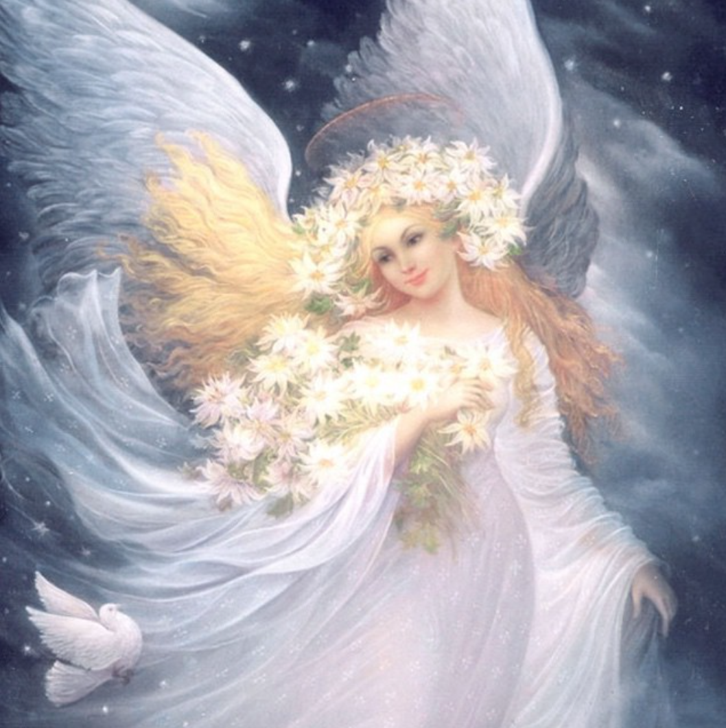 Ángel con una paloma