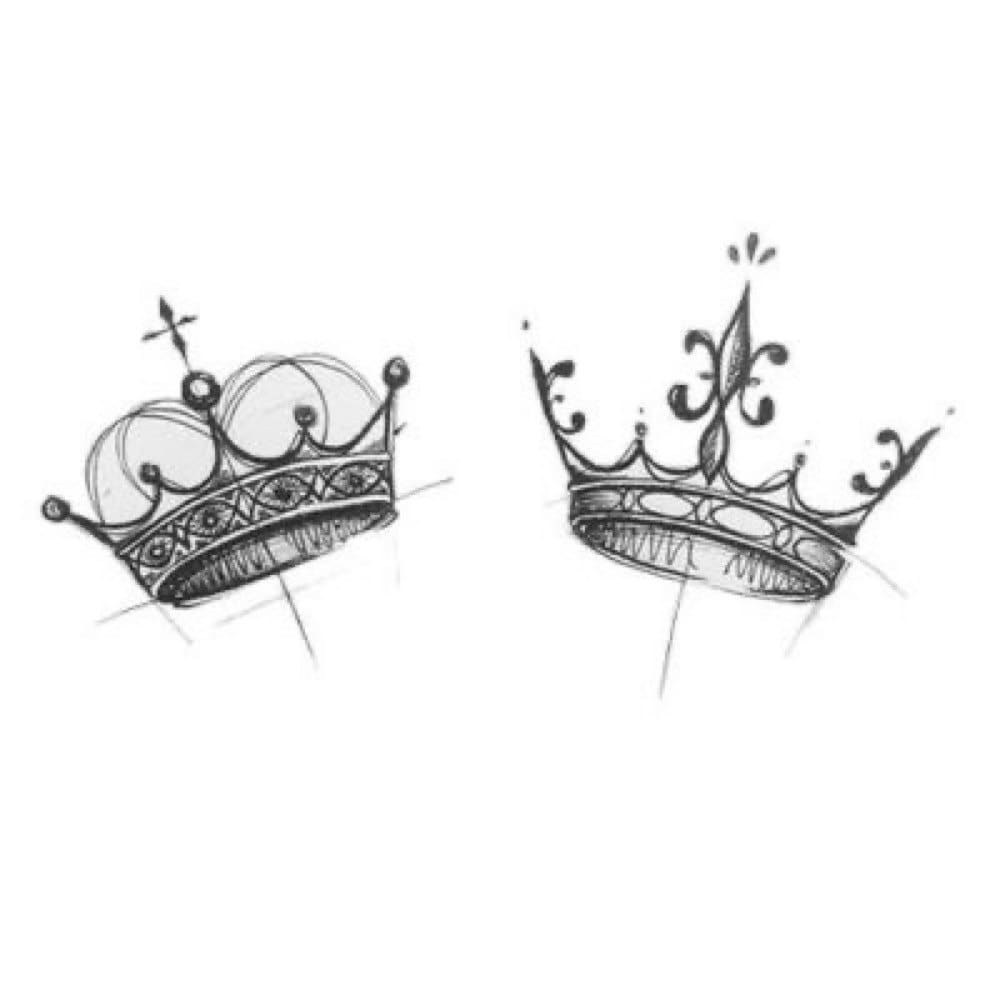 Boceto de tatuaje de corona