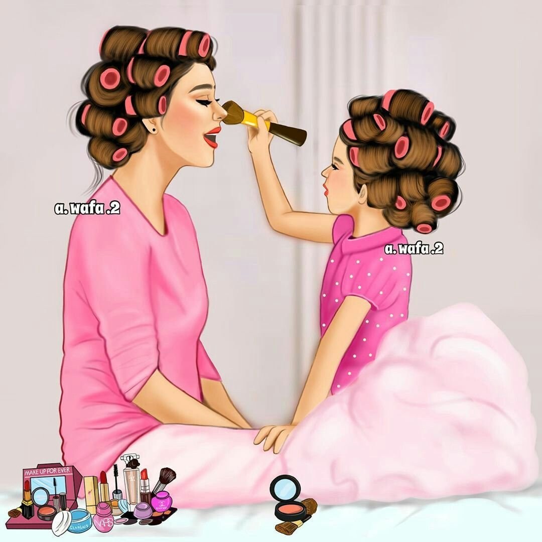 Dibujo de mamá e hija
