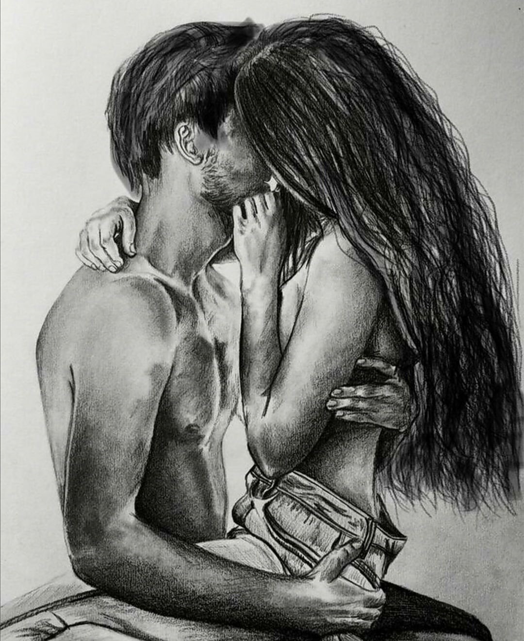 Dibujo de pasión con un lápiz