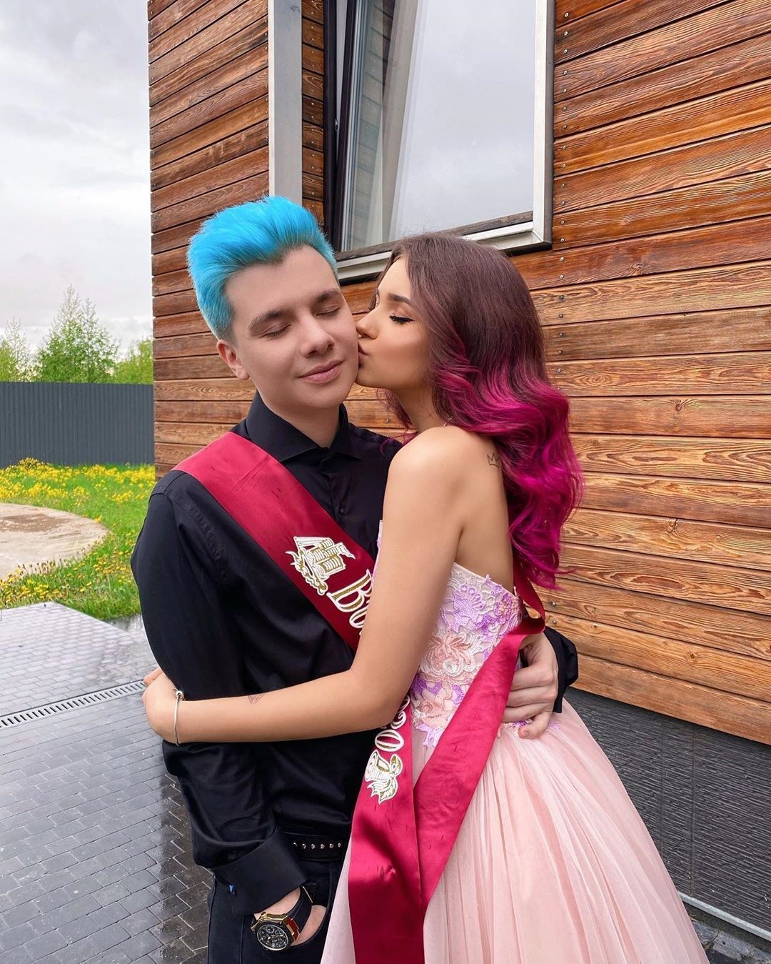 Eva Miller y Negro alemán