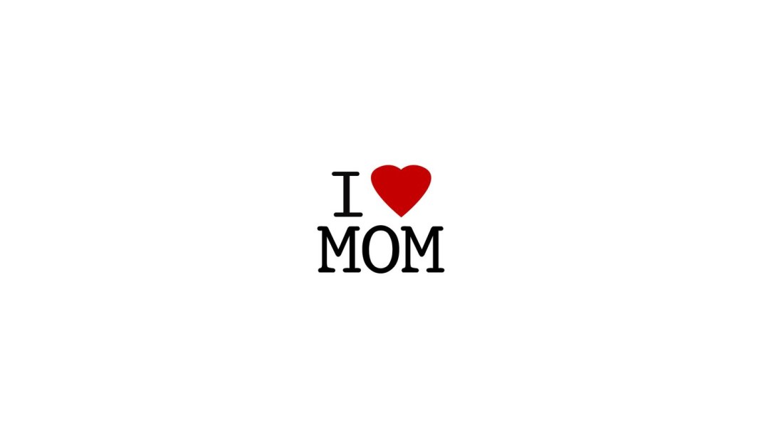 La inscripción que amo a mamá