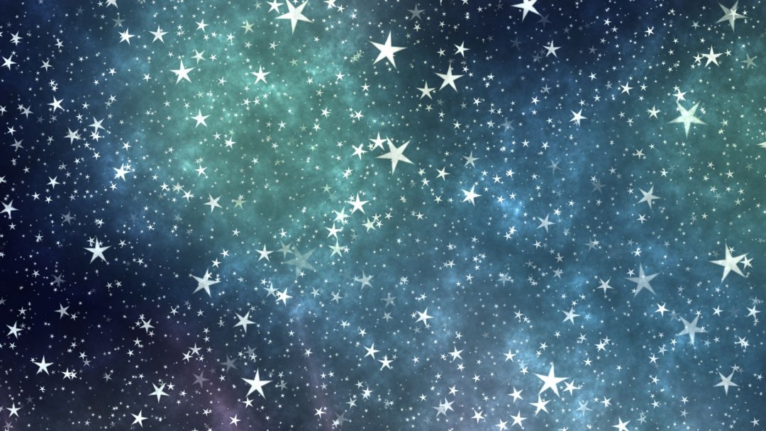 Espacio de cielo estrellado