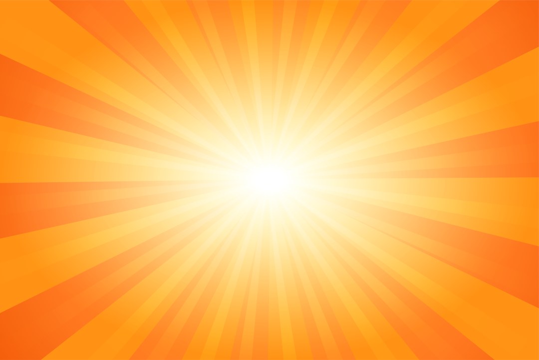 Rayos de color naranja amarillo