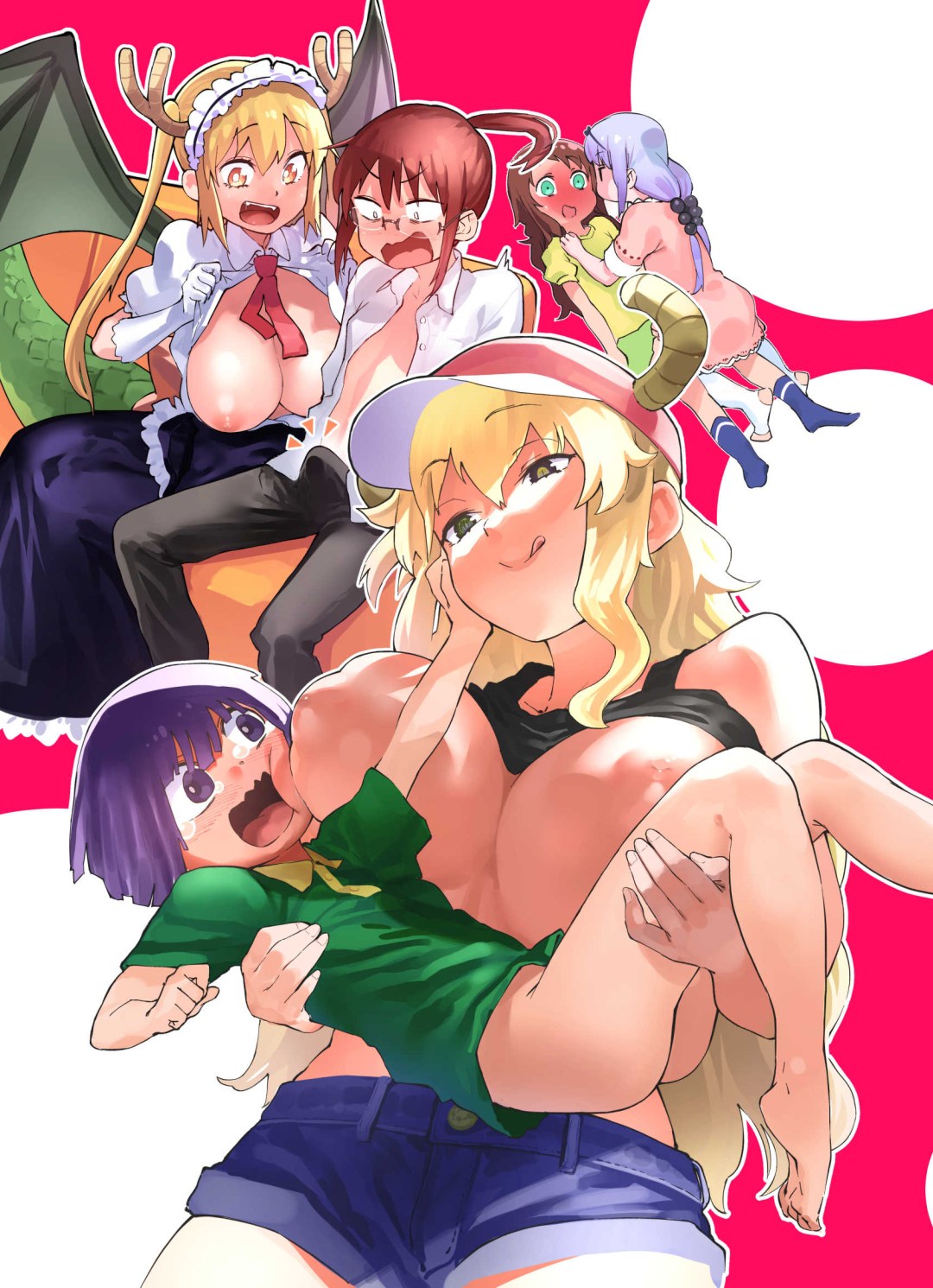 Dragon Maid Kobayashi Cannes y Saikava Hentai