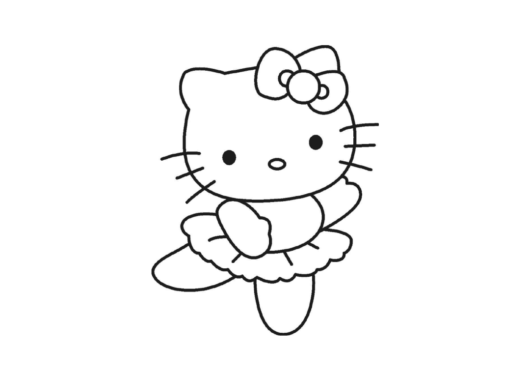 Dibujos de Hallow Kitty para dibujar