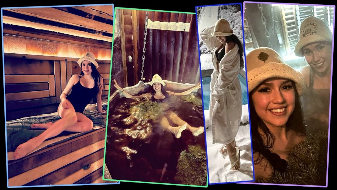 Alina Zagitova en la sauna