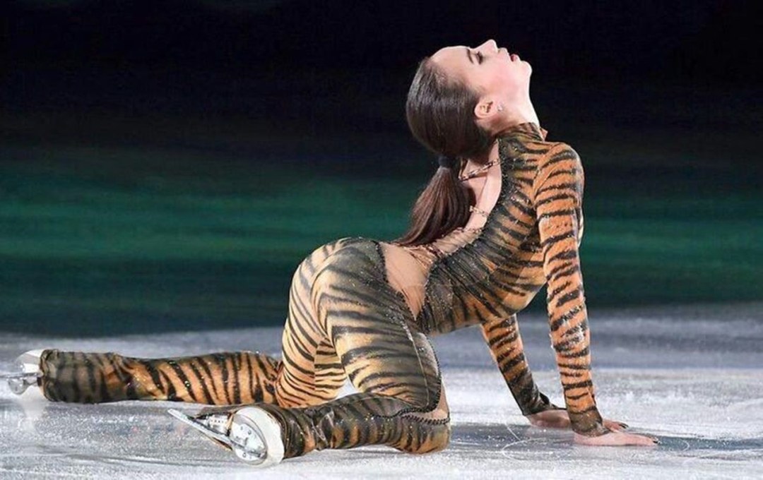 El patinador de Rusia es una soledad