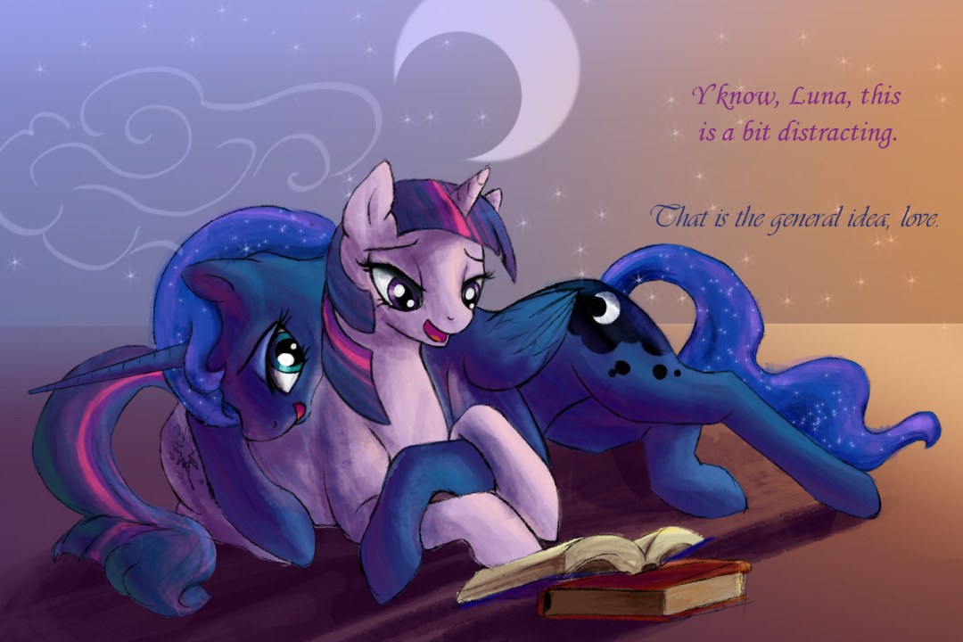 Princesa Luna y Twilight Sparkle Love