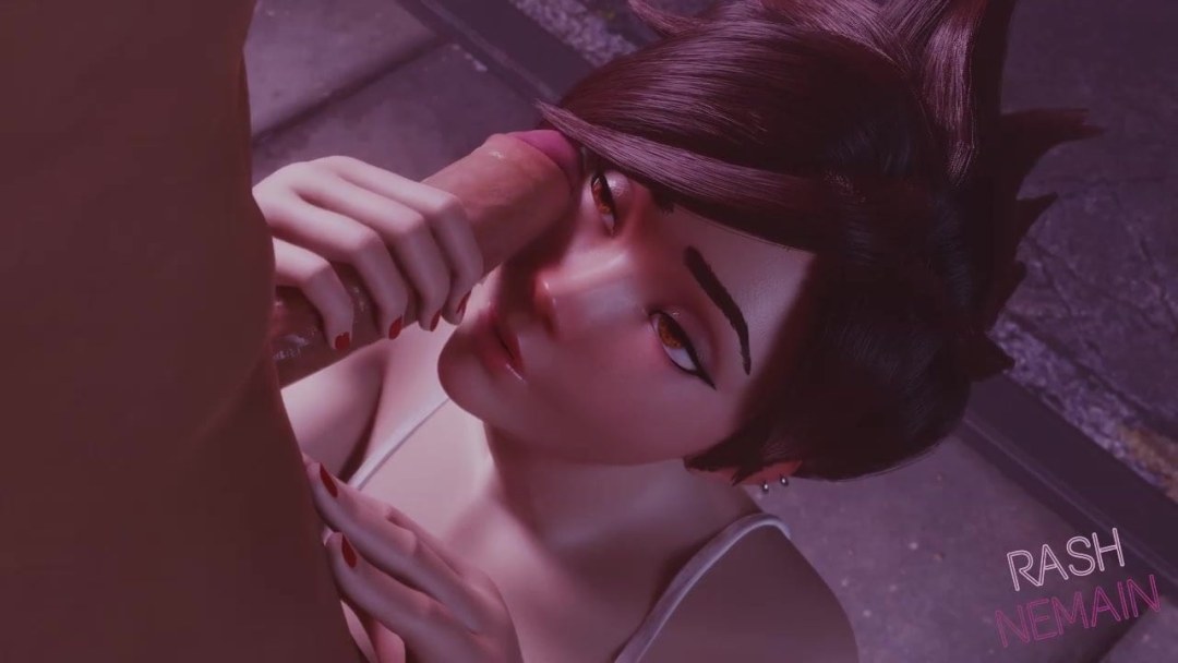 Heroína de Overvotch Esh Ash 3d chupar polla