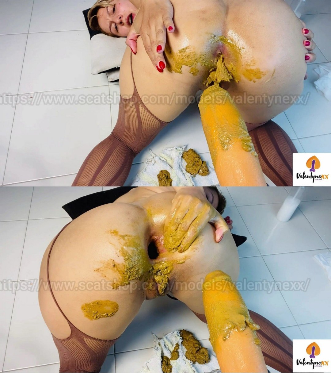 Anal kopro plátano sucio lena