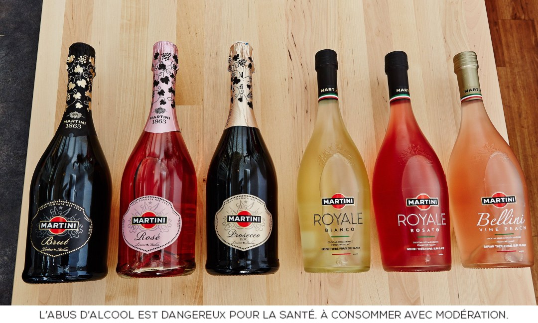 Martini Asti en el banco de estaño