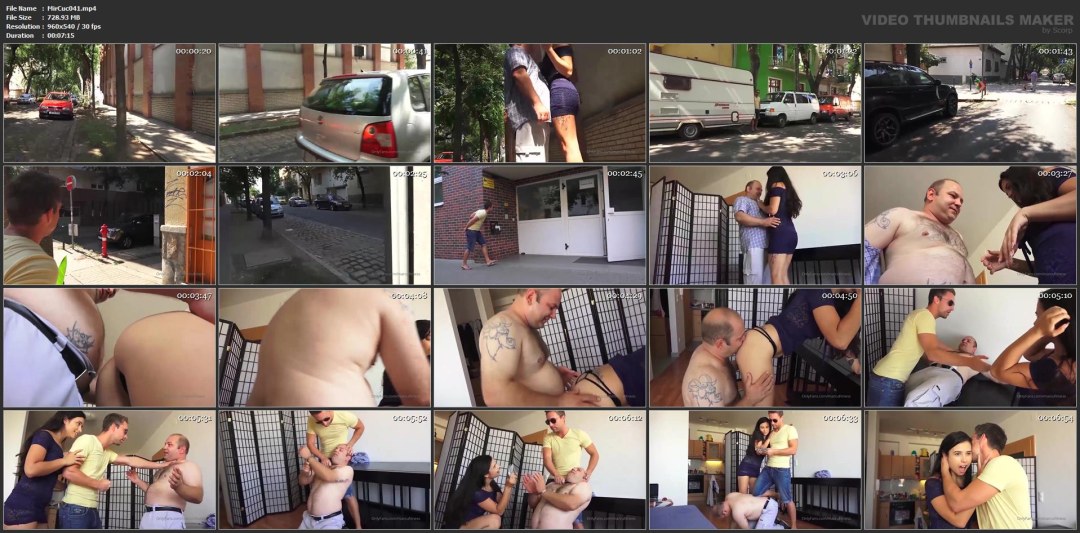 Mira Cuckold - Entrenamiento personal sobre una polla gruesa