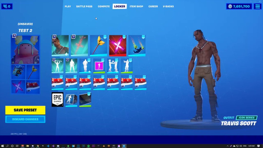 Travis Scott Fortnite Skin