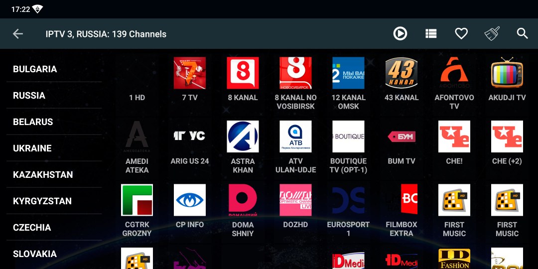 TV del apéndice de Freeflix