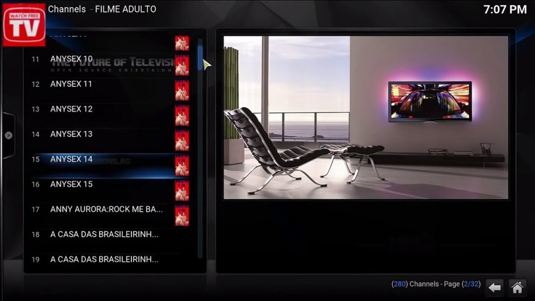 Lista de canales de IPTV