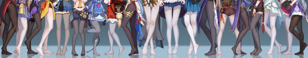 Piernas de Ayaka Genshin
