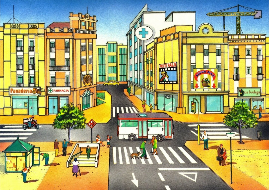 Dibujos de Ciudad Español