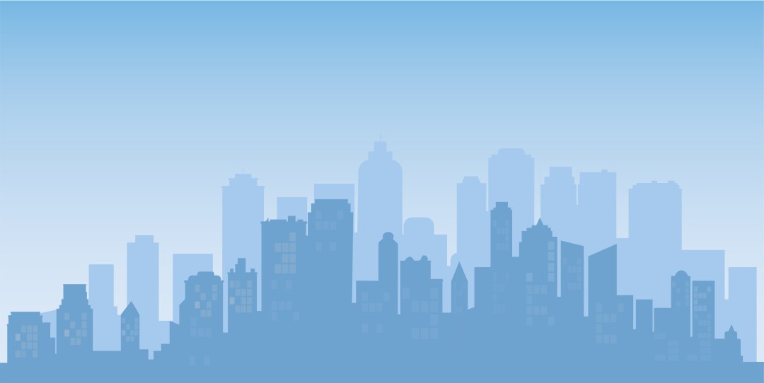 Panorama vectorial de la ciudad