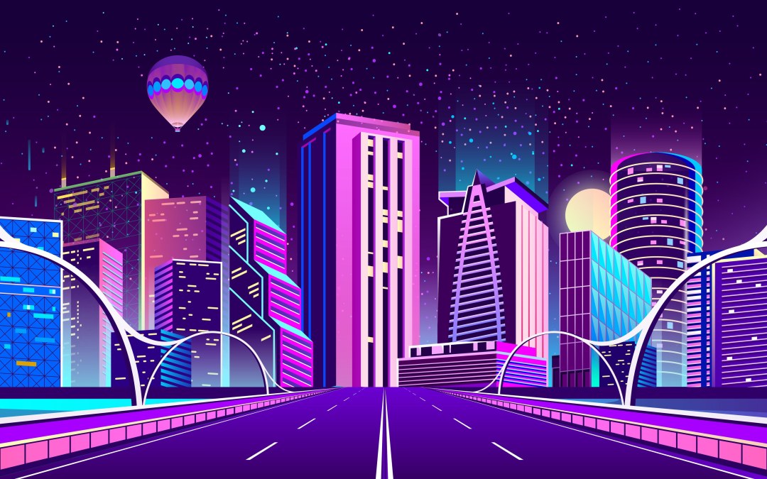 Ciudad de dibujos animados