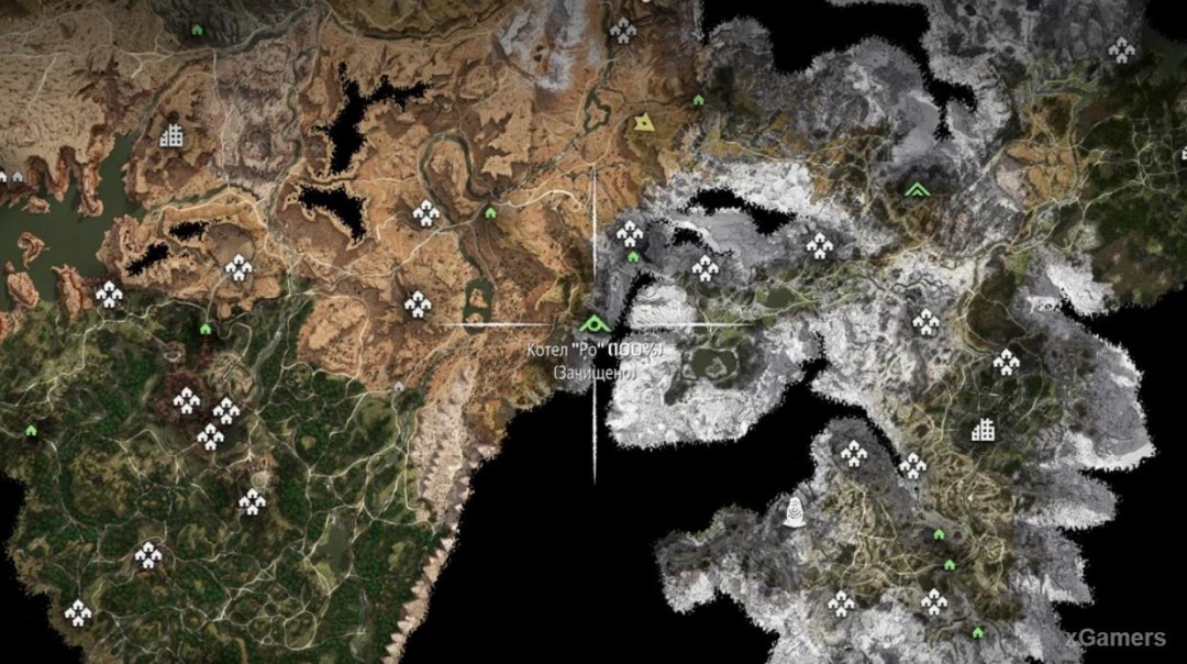 Horizon Zero Dawn Meridian en el mapa