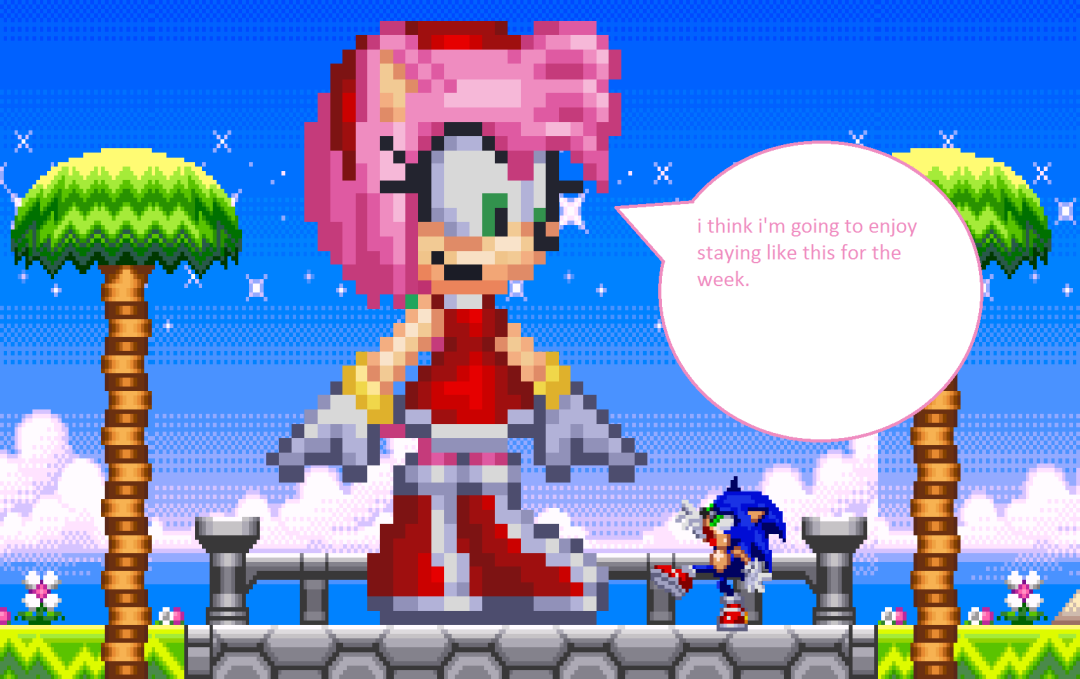 Amy Rose Sonic Pixel