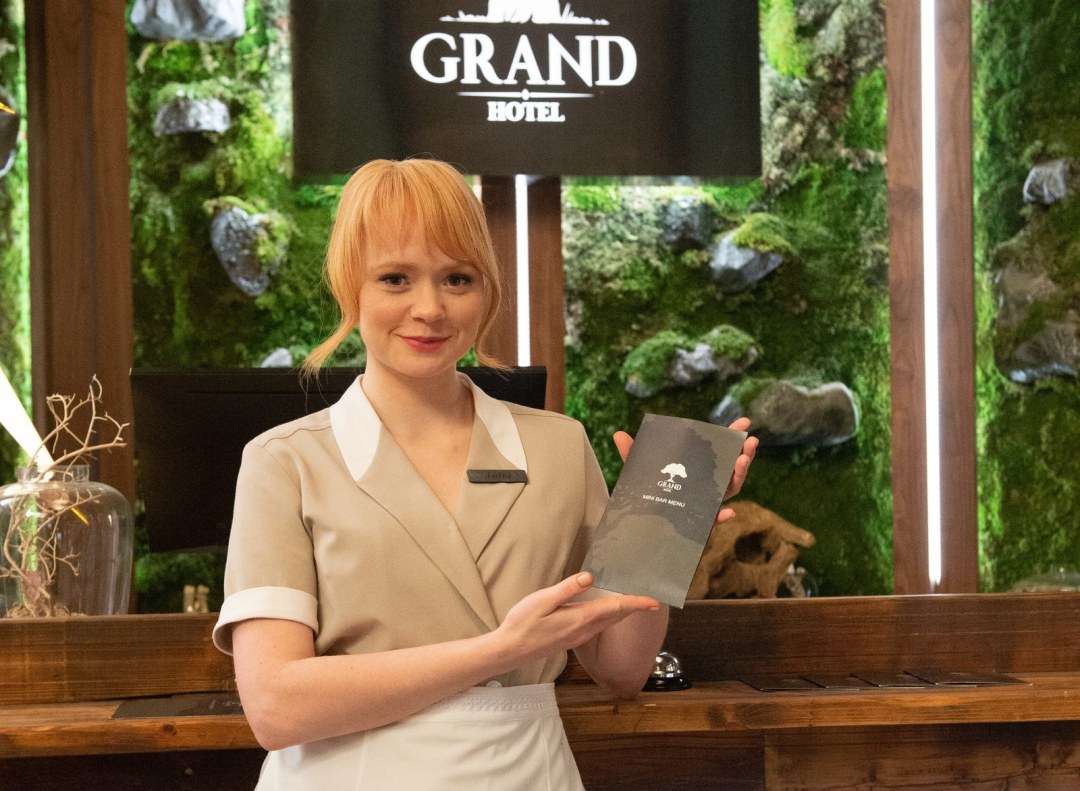 Olga Venikova en el hotel de ropa interior Eleon