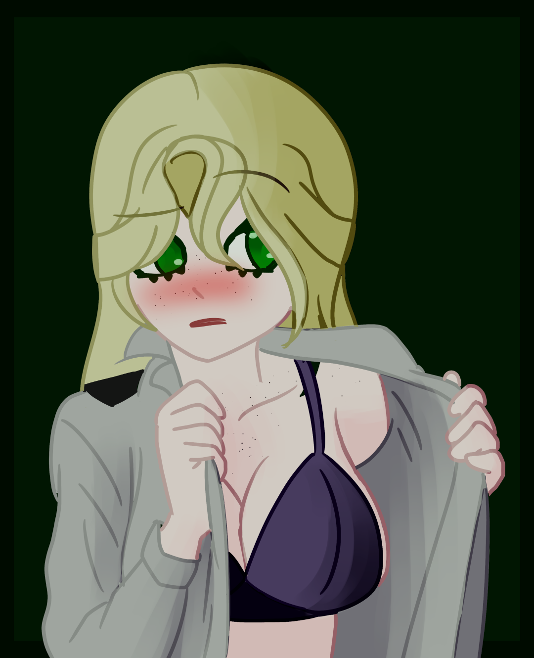 Vanessa J consigue a Horney en el pecho rojo cubierto